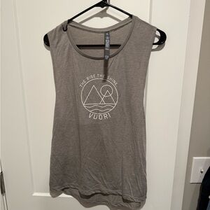 Vuori Heather Gray Muscle Tee